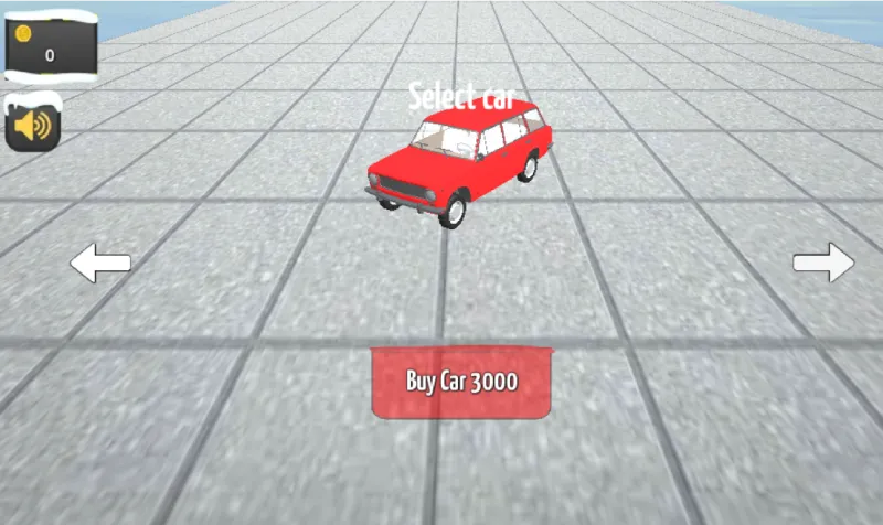 Uno de los seis coches del juego Winter Car Jumps