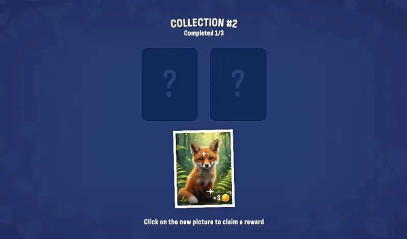 Imagen completada en Puzzle Solitaire Picture Match