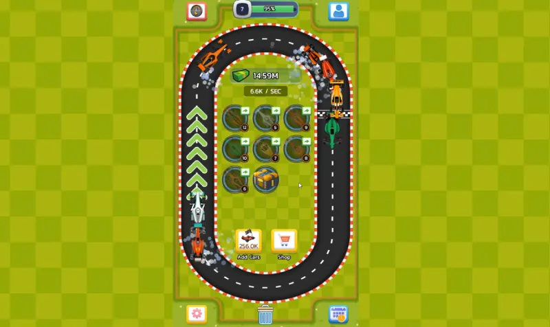 Cómo ganar dinero más rápido en el juego Idle Merge Car and Race.