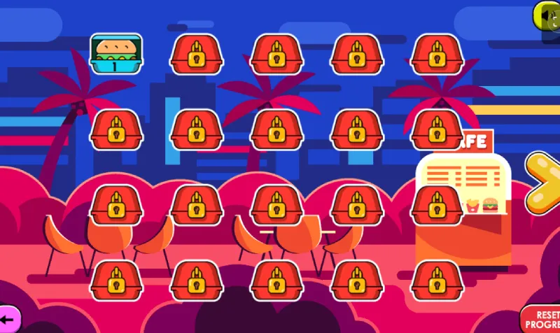 Diferentes niveles del juego Mahjong Street Cafe