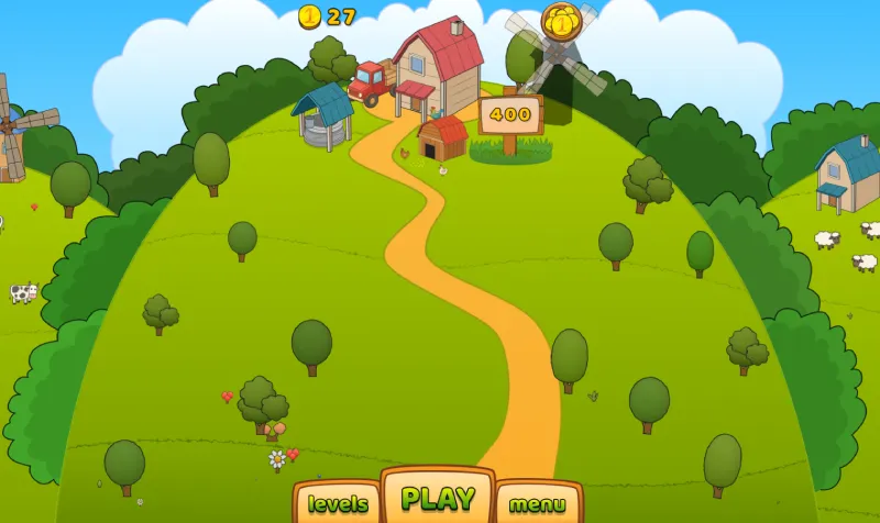Formando la granja en el juego Mahjong Build Farm