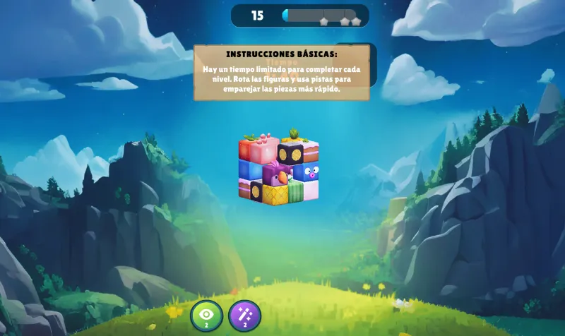 Interfaz del juego Mahjong Pet Quest