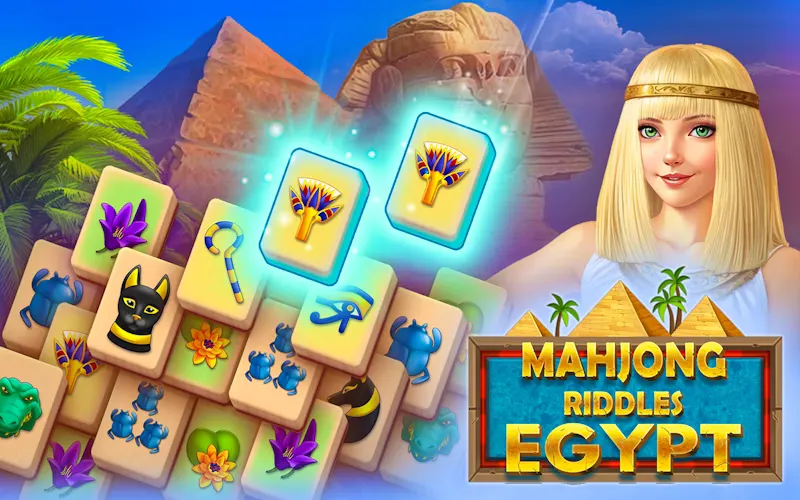 Portada del juego Mahjong Riddles Egypt