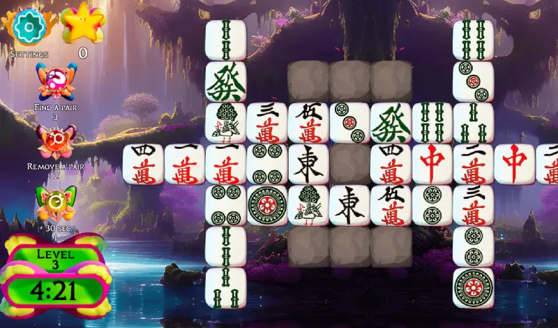 Juego en modo Mahjong clásico