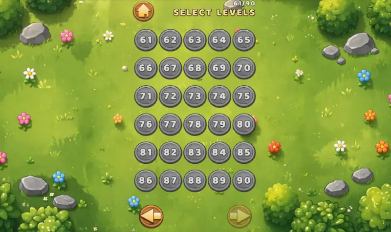 El juego Mahjong Build Farm cuenta con 90 niveles de dificultad
