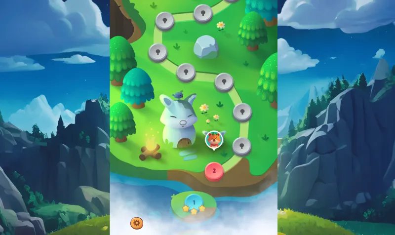 El juego Mahjong Pet Quest cuenta con 120 niveles de dificultad