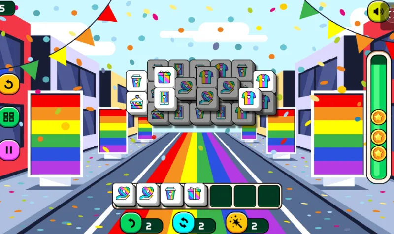 Interfaz del juego Pride Mahjong