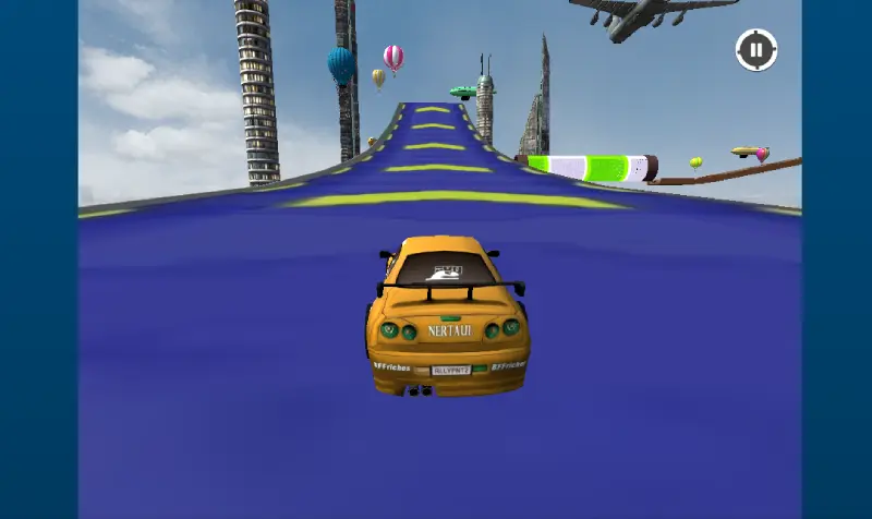 Rampa para saltar en el juego Mega Car Stunt Game